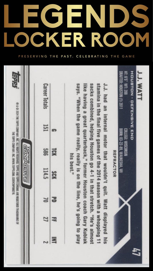 2023 Topps Composite #47 J.J. Watt
