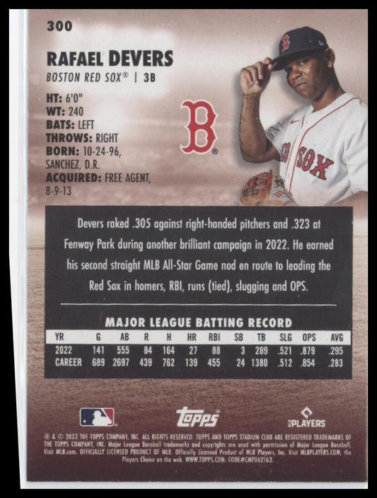 2023 Stadium Club #300 Rafael Devers