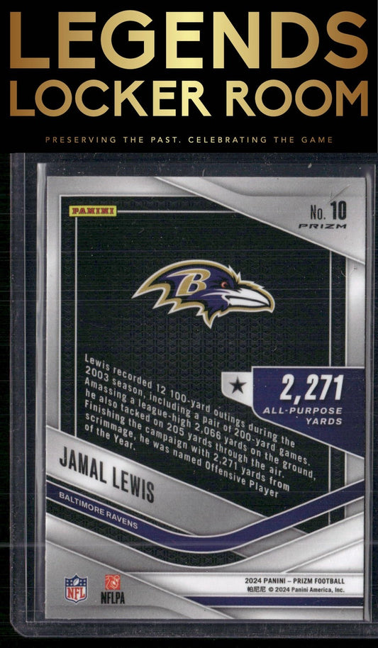 2024 Panini Prizm #10 Jamal Lewis All Purpose Silver Prizm