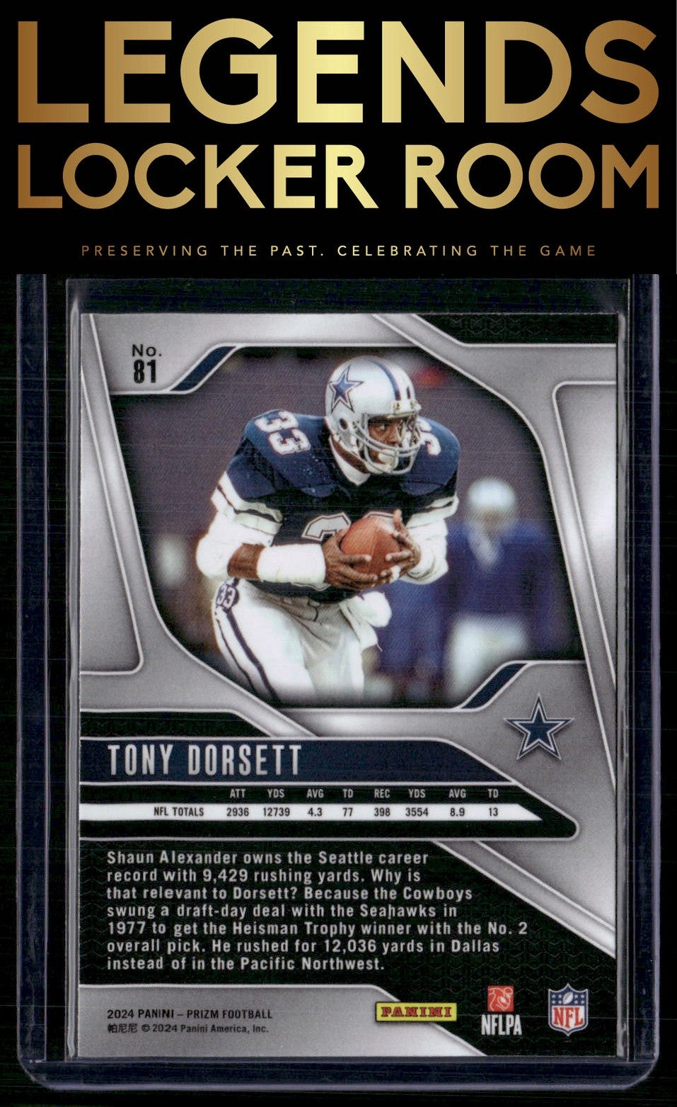 2024 Panini Prizm #81 Tony Dorsett