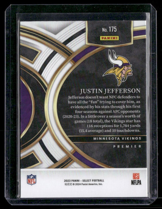 2023 Panini Select #175 Justin Jefferson