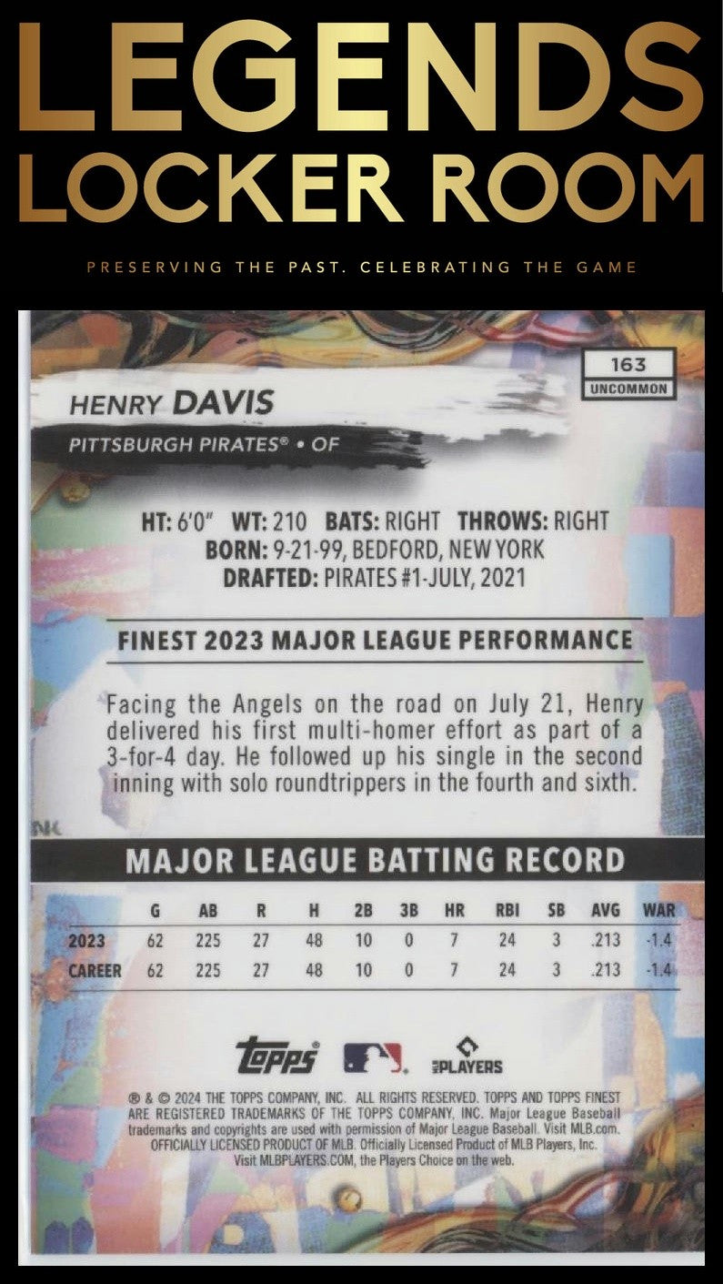 2024 Finest #163 Henry Davis