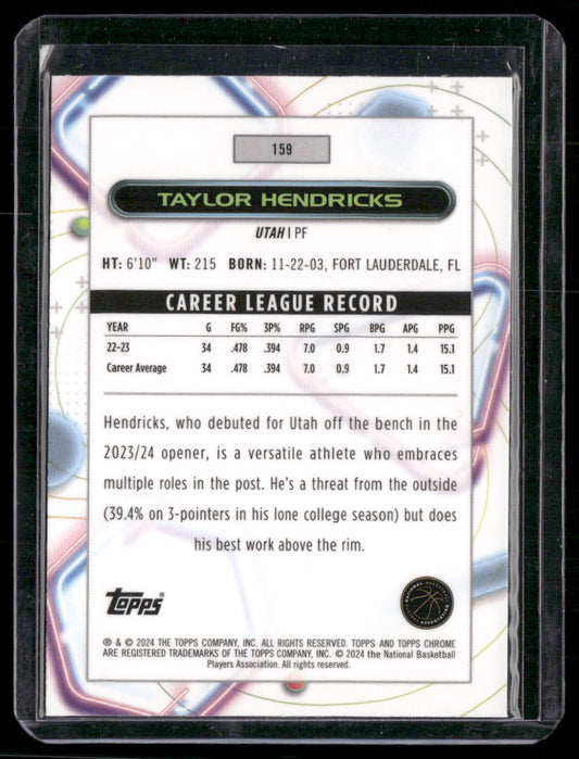 2023-24 Topps Chrome Cosmic #159 Taylor Hendricks