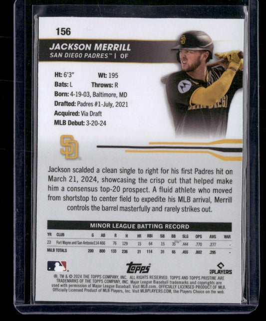 2024 Topps Pristine #156 Jackson Merrill