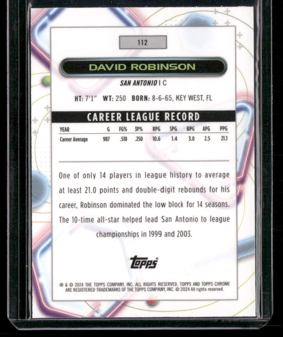 2023-24 Topps Chrome Cosmic #112 David Robinson