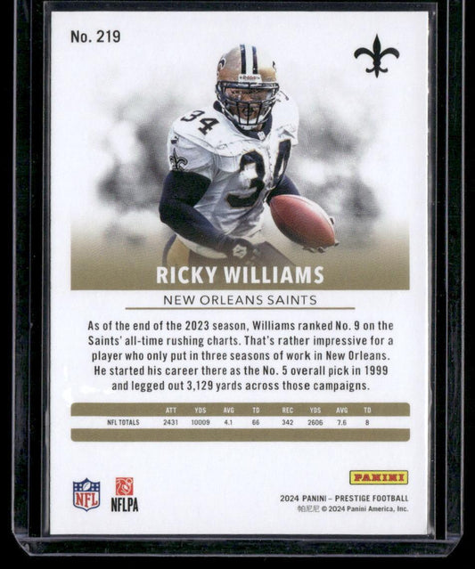 2024 Panini Prestige #219 Ricky Williams