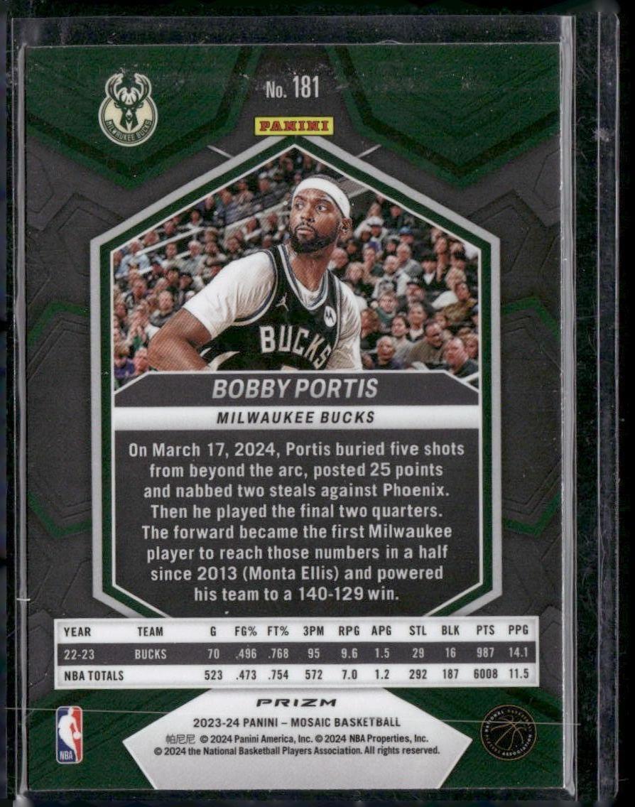 2023-24 Panini Mosaic #181 Bobby Portis Silver