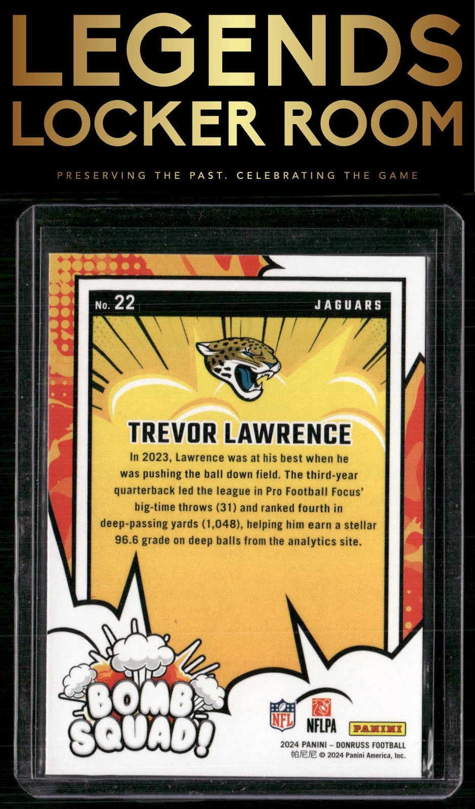 2024 Donruss #22 Trevor Lawrence Bomb Squad