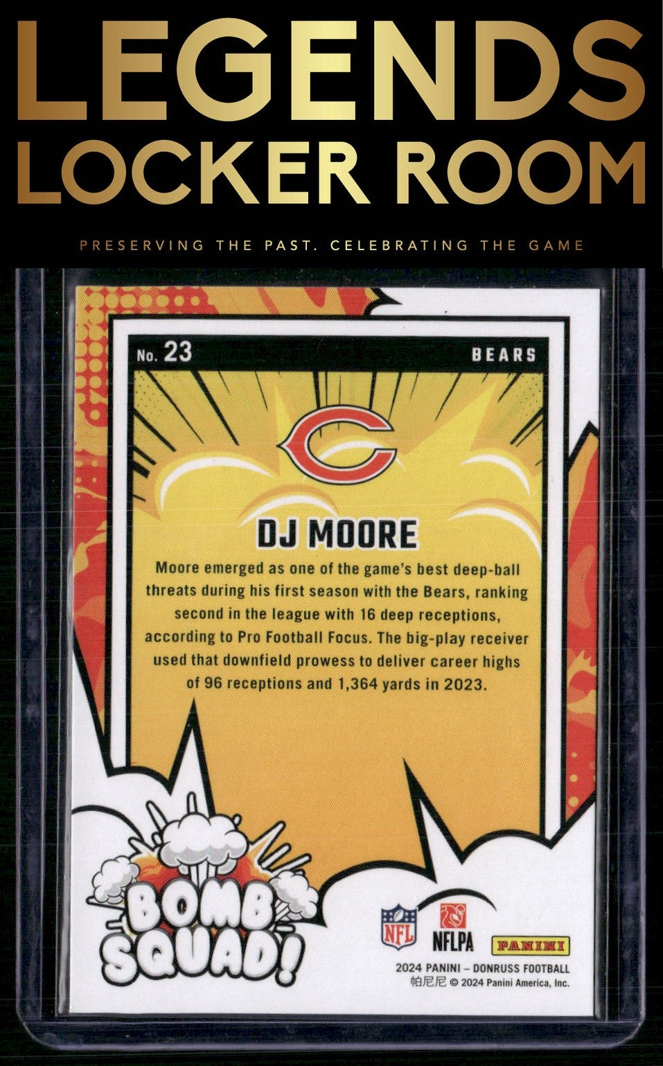 2024 Donruss #23 D.J. Moore Bomb Squad