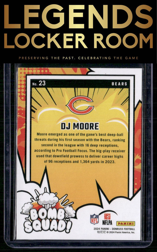 2024 Donruss #23 D.J. Moore Bomb Squad
