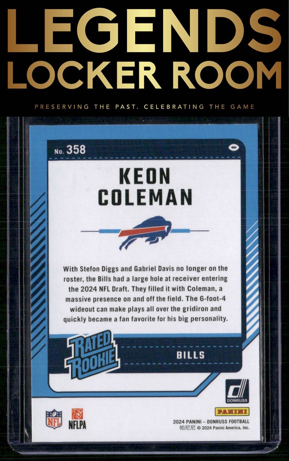 2024 Donruss #358 Keon Coleman