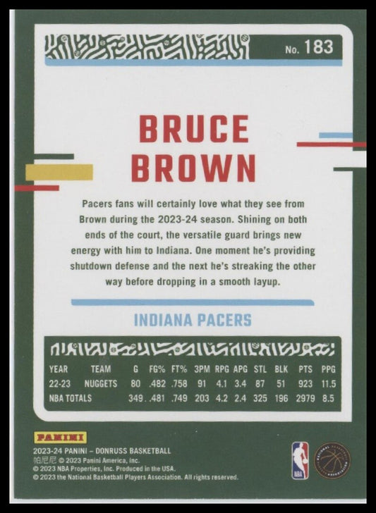 2023-24 Donruss #183 Bruce Brown
