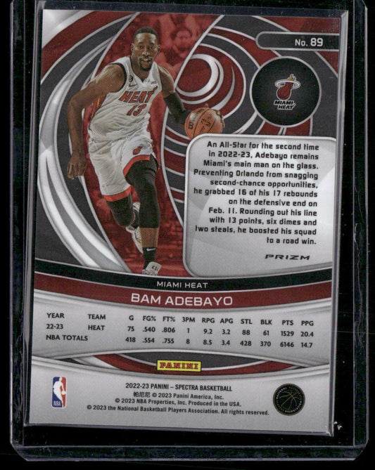 2022-23 Panini Spectra #89 Bam Adebayo
