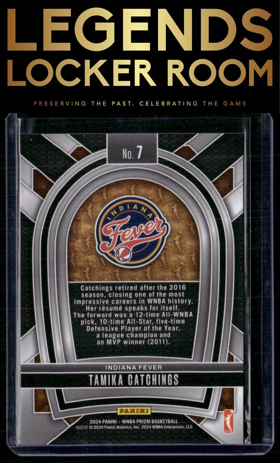 2024 Panini Prizm WNBA #7 Tamika Catchings Pioneers