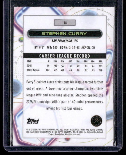 2023-24 Topps Chrome Cosmic #118 Stephen Curry