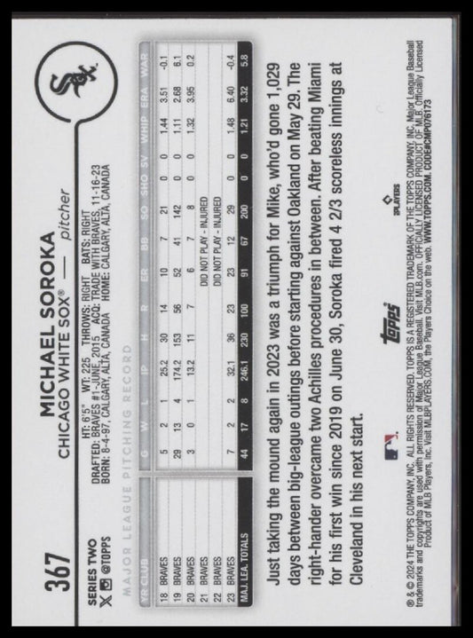 2024 Topps #367 Michael Soroka