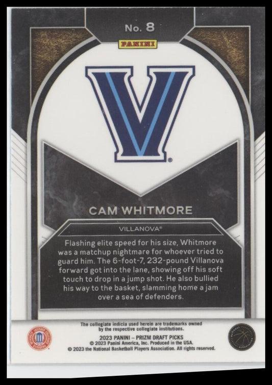 2023 Panini Prizm Draft Picks #8 Cam Whitmore Brilliance Mojo #/25