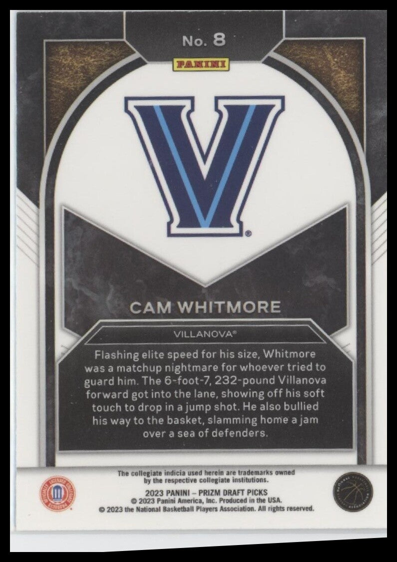 2023 Panini Prizm Draft Picks #8 Cam Whitmore Brilliance Mojo #/25