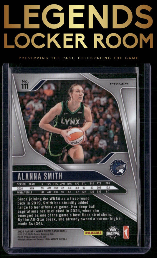 2024 Panini Prizm WNBA #111 Alanna Smith Silver Prizms