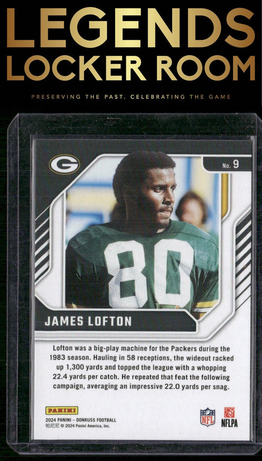 2024 Donruss #9 James Lofton The Legends Series