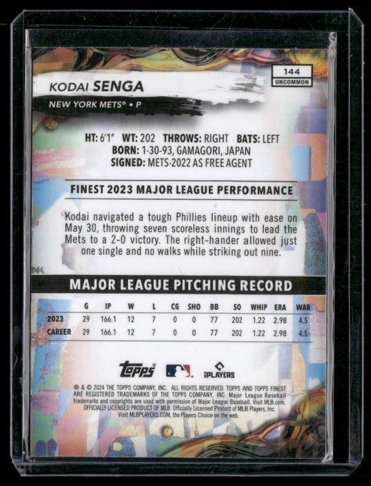 2024 Finest #144 Kodai Senga