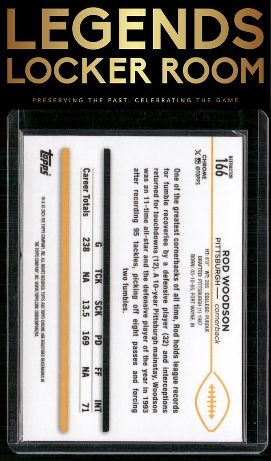 2024 Topps Chrome #166 Rod Woodson Refractor