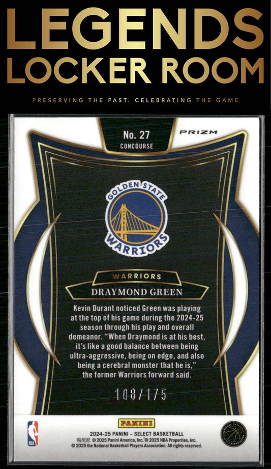 2024-25 Panini Select #27 Draymond Green Maroon Prizm #/175