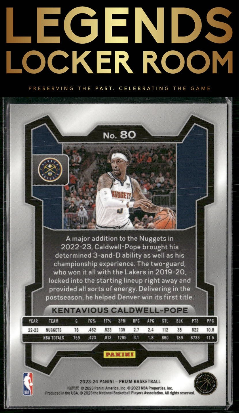 2023-24 Panini Prizm #80 Kentavious Caldwell-Pope