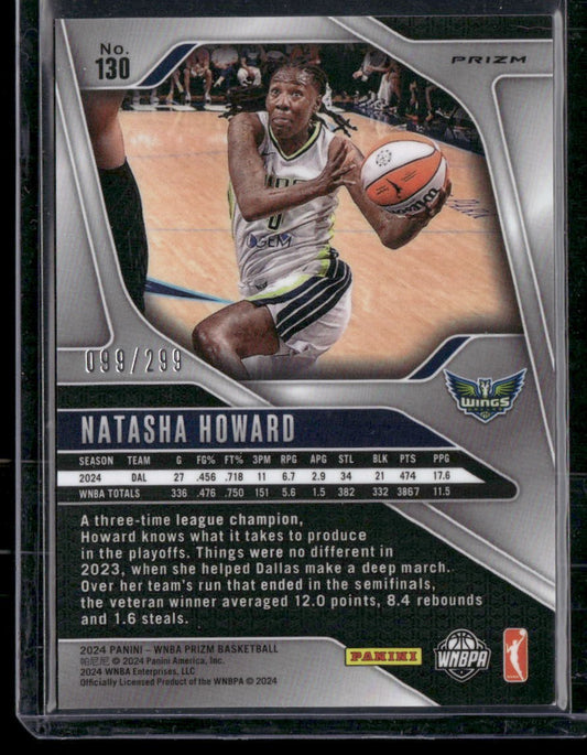 2024 Panini Prizm WNBA #130 Natasha Howard Red Prizms #/299