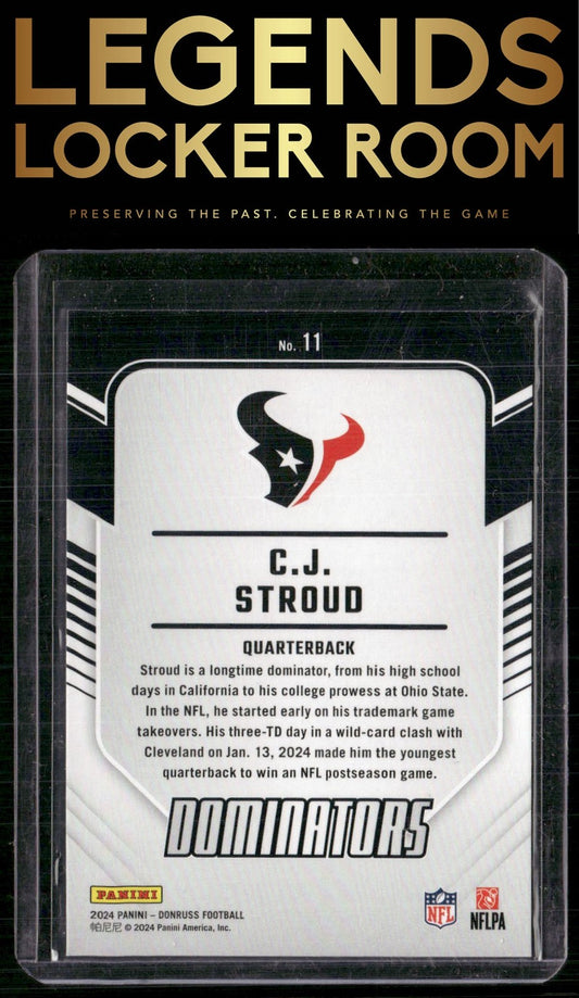 2024 Donruss #11 C.J. Stroud Dominators