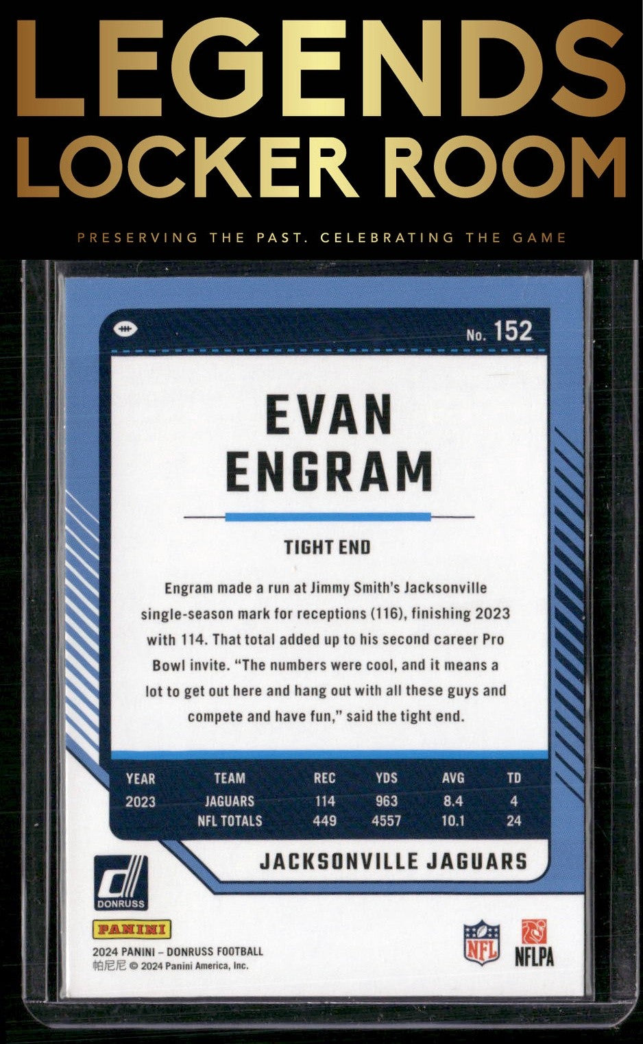 2024 Donruss #152 Evan Engram Press Proof Red