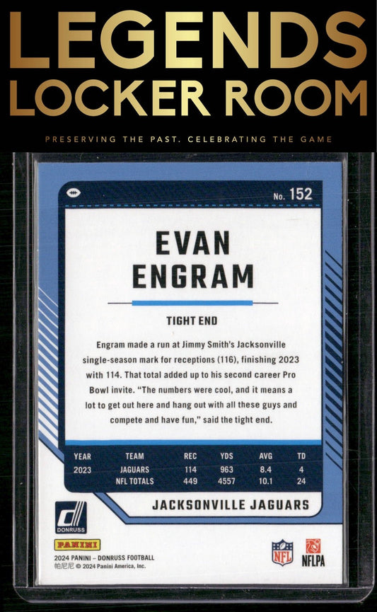 2024 Donruss #152 Evan Engram Press Proof Red