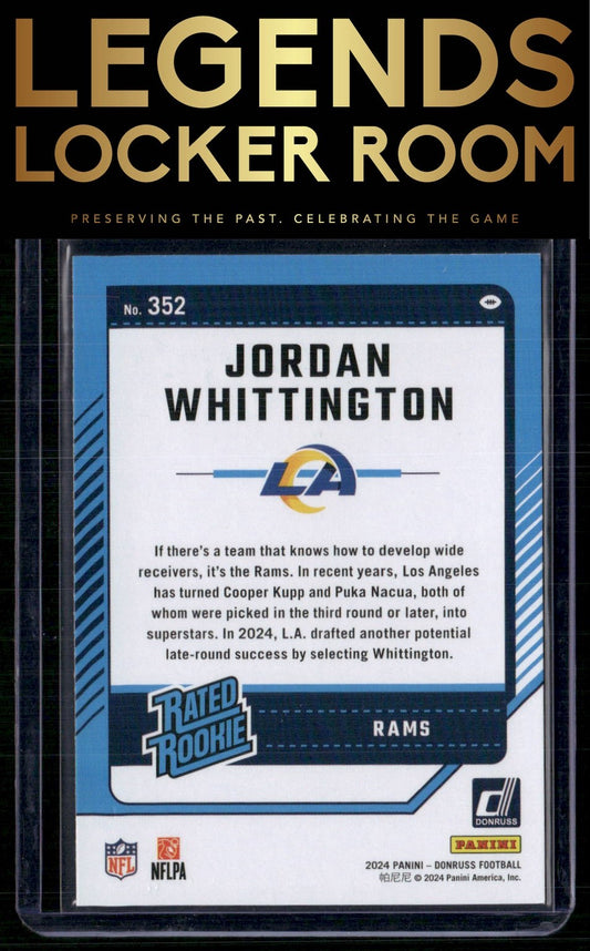 2024 Donruss #352 Jordan Whittington