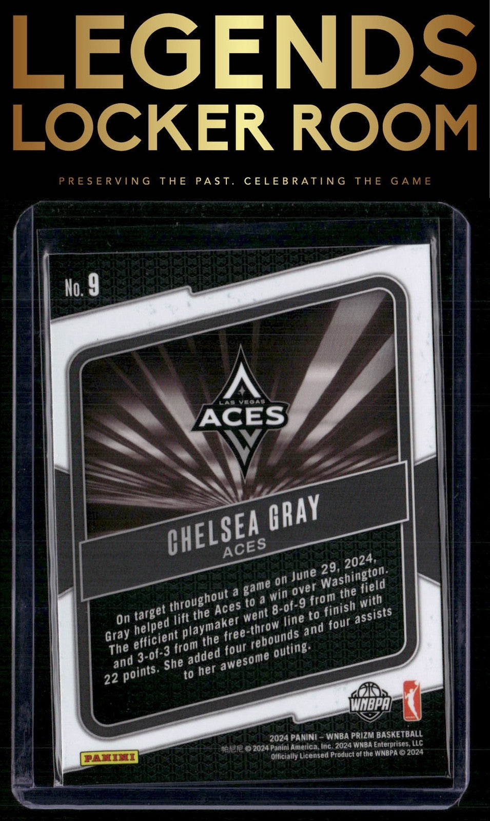 2024 Panini Prizm WNBA #9 Chelsea Gray Fearless