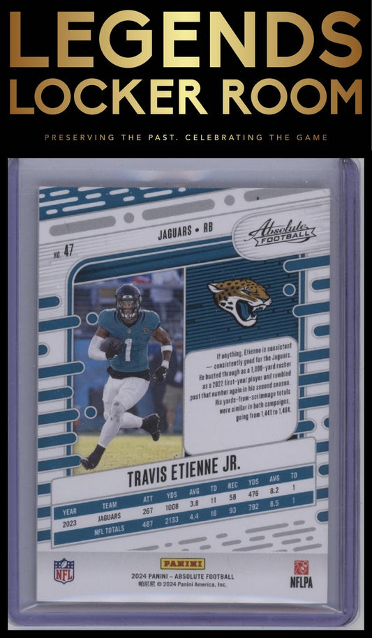 2024 Panini Absolute #47 Travis Etienne Jr. Red Spectrum #/125