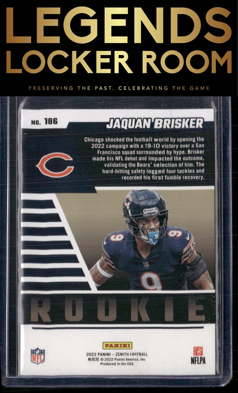 2022 Zenith #186 Jaquan Brisker Red Zone