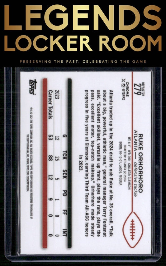 2024 Topps Chrome #279 Ruke Orhorhoro Refractor