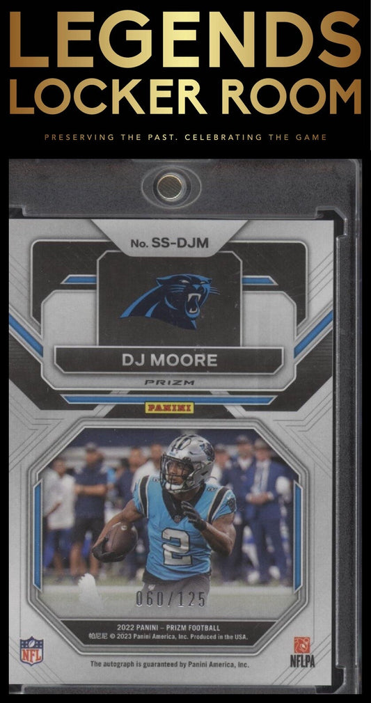2022 Panini Prizm #SS-DJM DJ Moore Sensational Signatures #/125