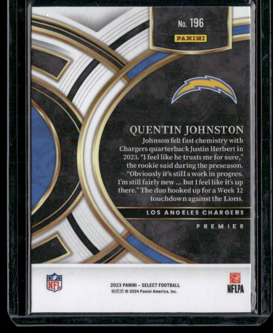 2023 Panini Select #196 Quentin Johnston