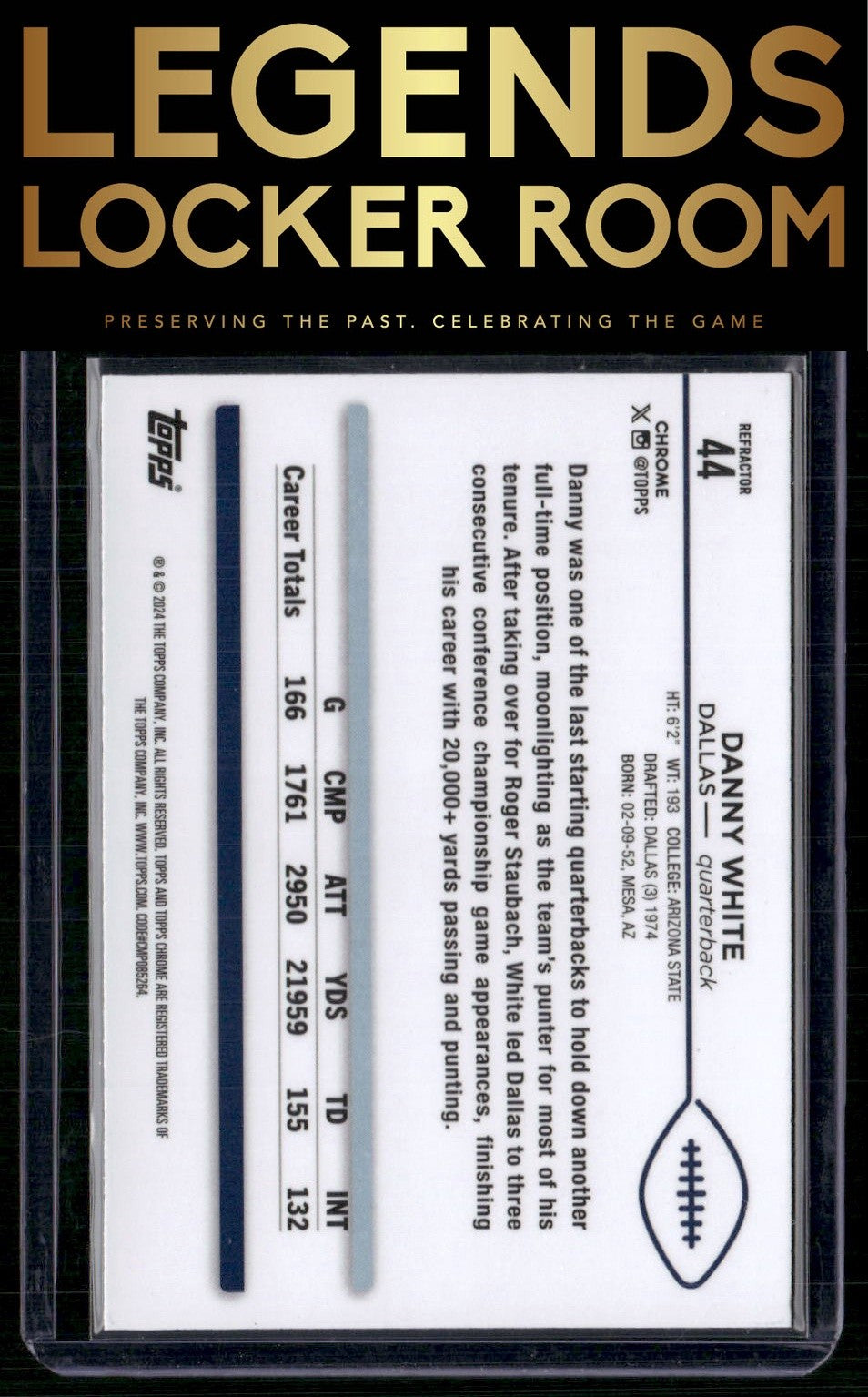 2024 Topps Chrome #44 Danny White Refractor