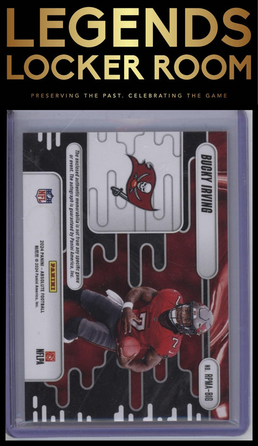 2024 Panini Absolute Bucky Irving Rookie Premiere Materials Autos Quad #/299