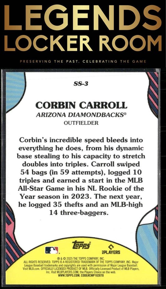 2025 Topps #SS-3 Corbin Carroll Summer Superstars