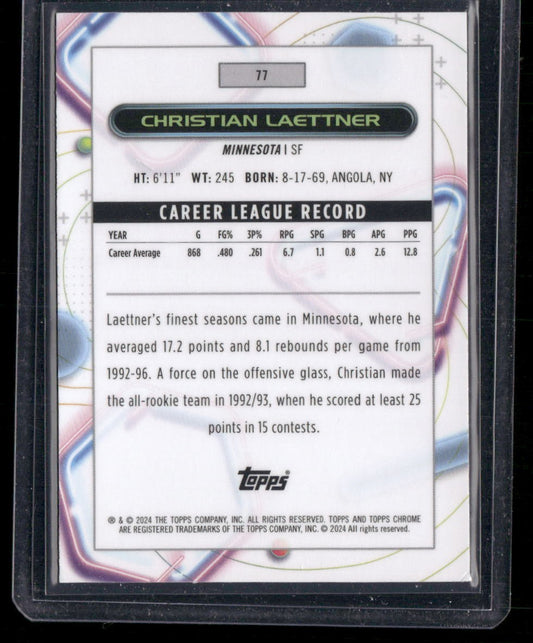 2023-24 Topps Chrome Cosmic #77 Christian Laettner Nucleus Refractors