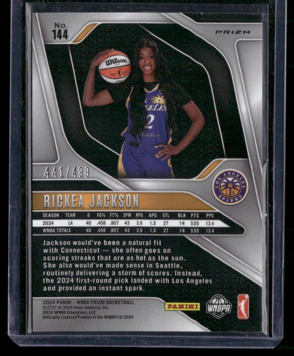 2024 Panini Prizm WNBA #144 Rickea Jackson Pulsar Prizms #/499