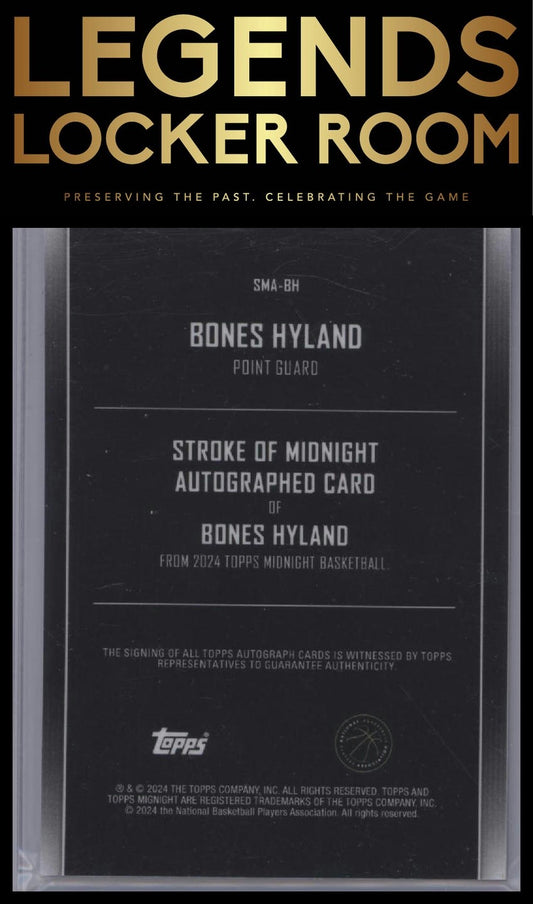 2023-24 Topps Midnight Bones Hyland Stroke of Midnight Auto Twilight /199