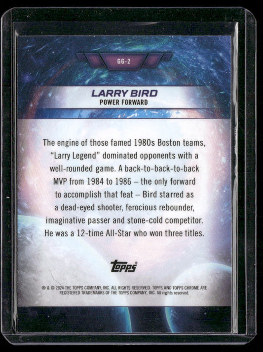 2023-24 Topps Chrome Cosmic #GG-2 Larry Bird Galaxy Greats