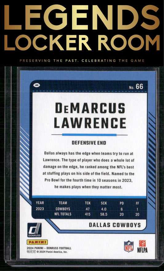 2024 Donruss #66 Demarcus Lawrence Press Proof Red