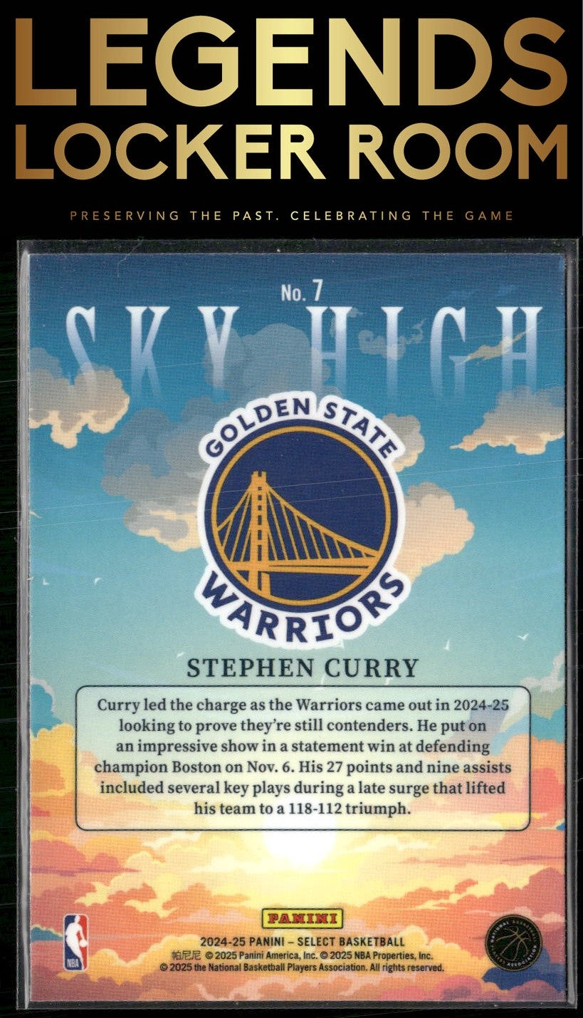 2024-25 Panini Select #7 Stephen Curry Sky High