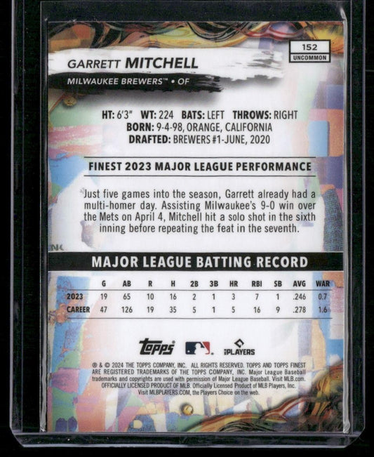 2024 Finest #152 Garrett Mitchell