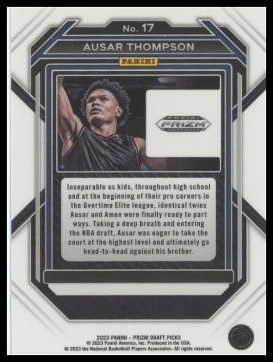 2023 Panini Prizm Draft Picks #17 Ausar Thompson